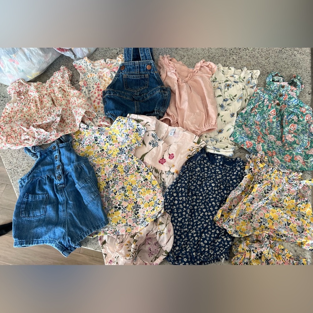 Huge baby girl bundle spring summer 0-3 months